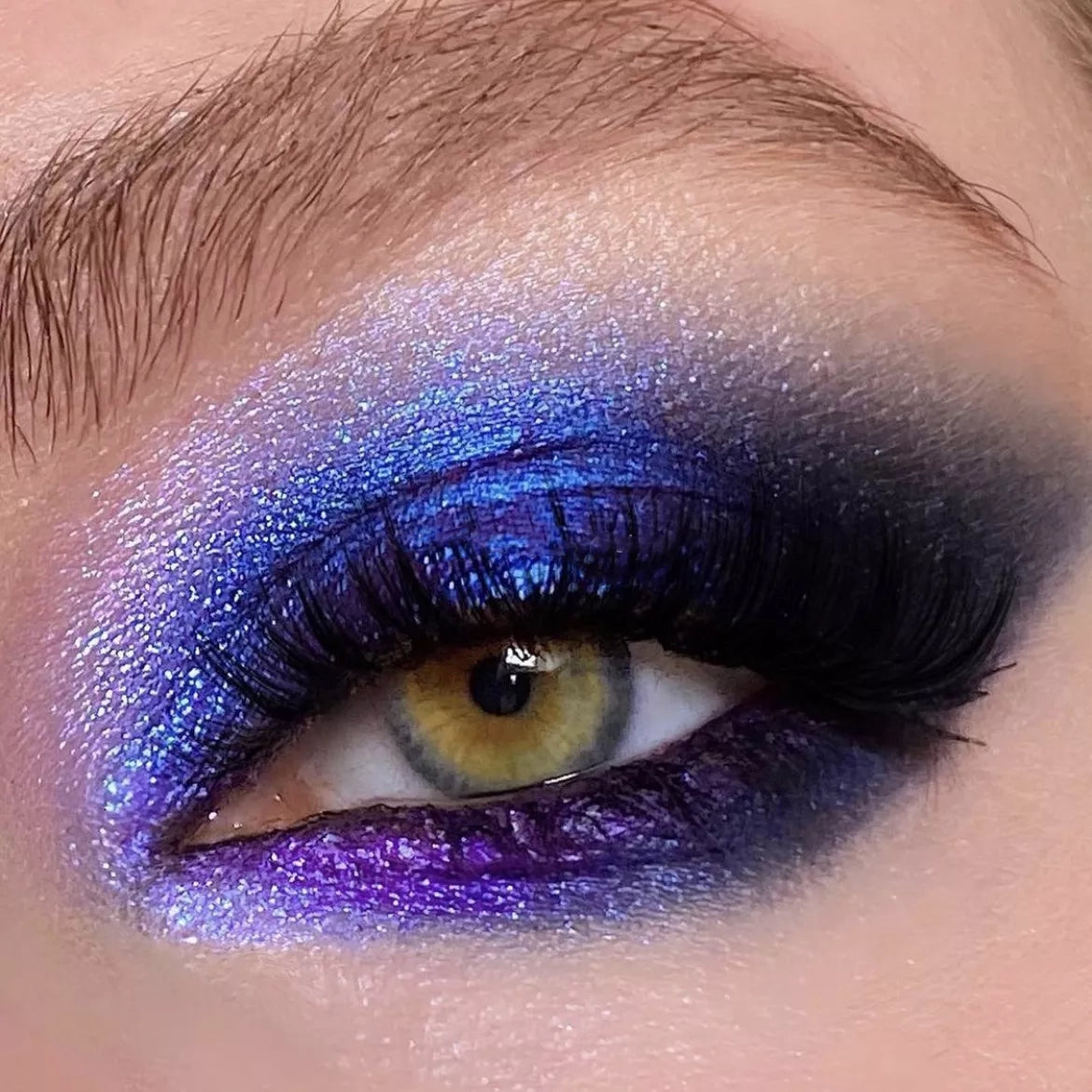 Blue and online purple eyeshadow